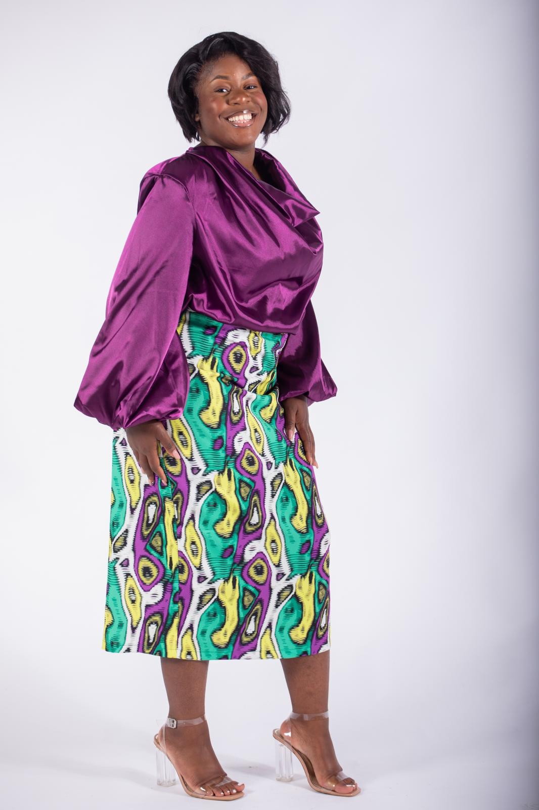 Ensemble jupe violet