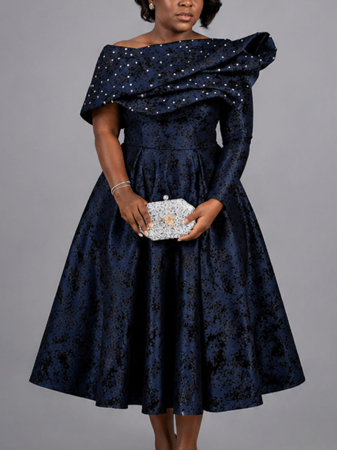 Robe bleu foncé