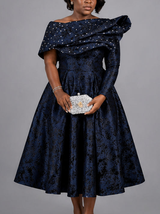 Robe bleu foncé