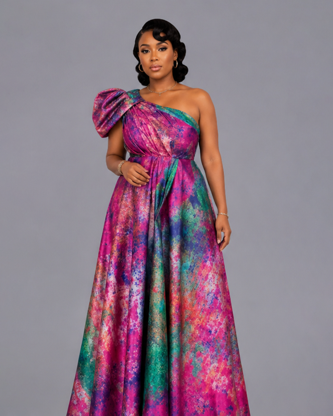 Robe multicolore