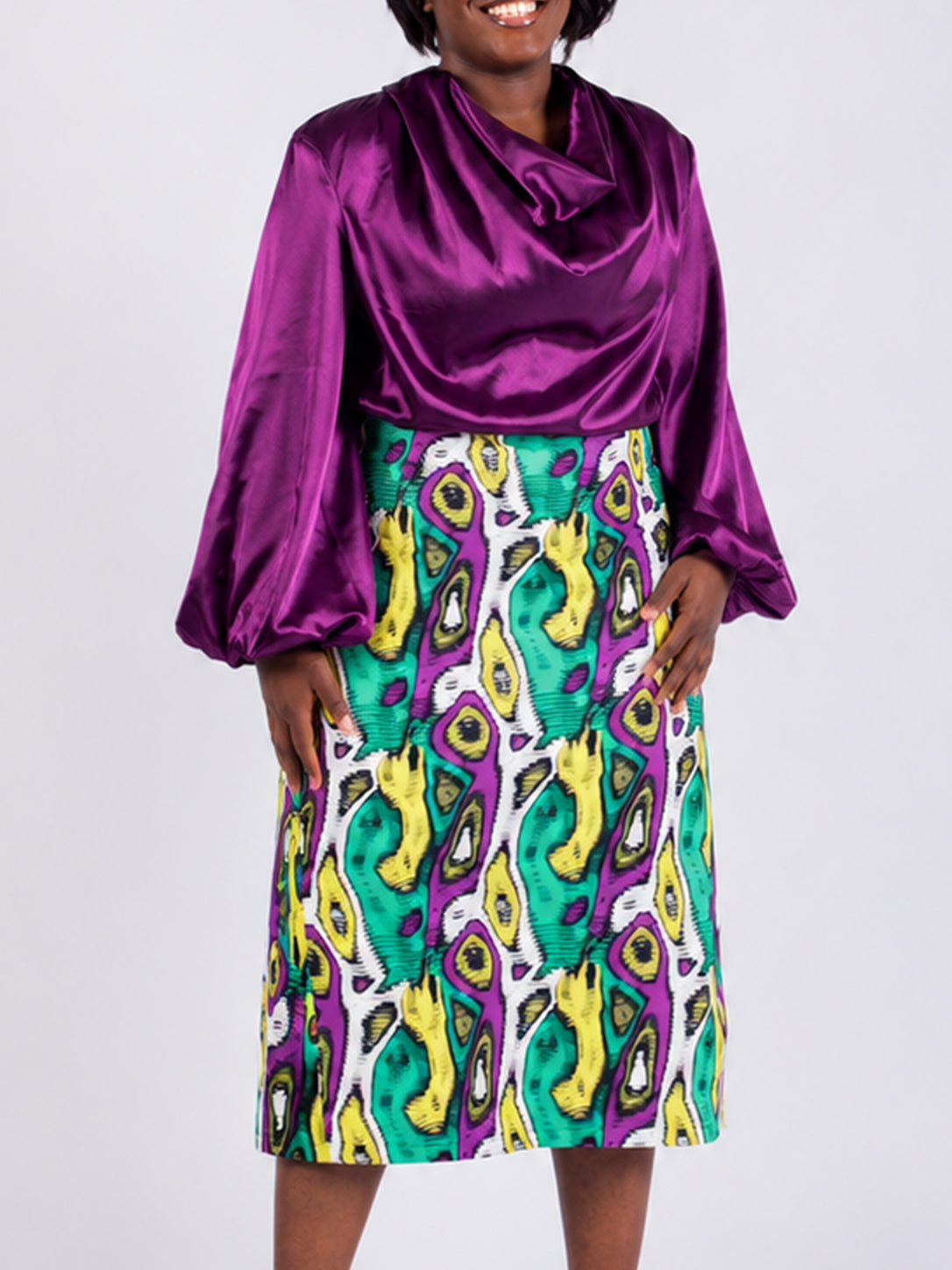 Ensemble jupe violet