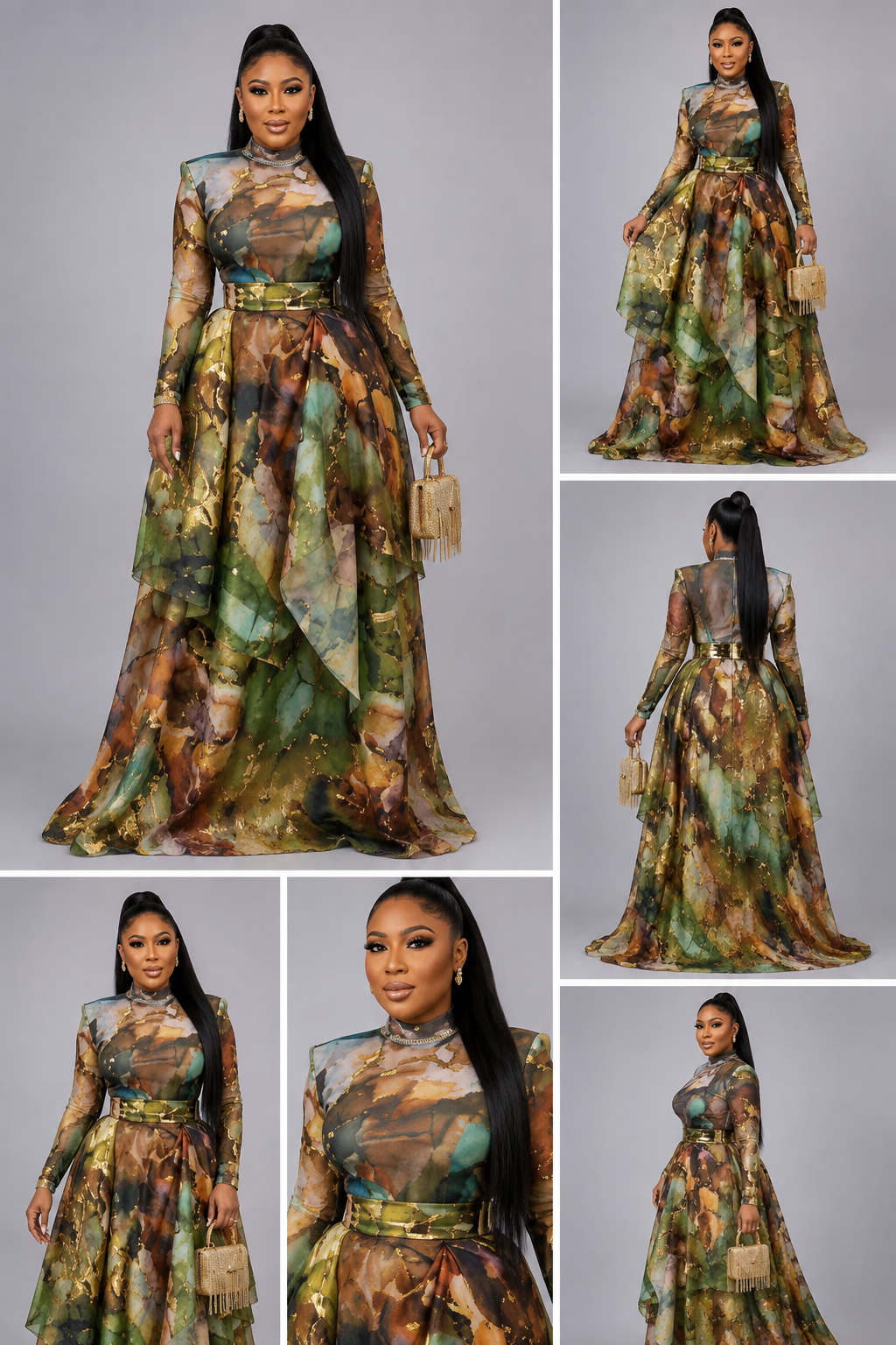 Robe Marbe Verte