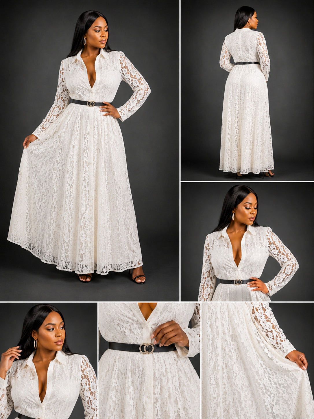 Robe blanche dentelle