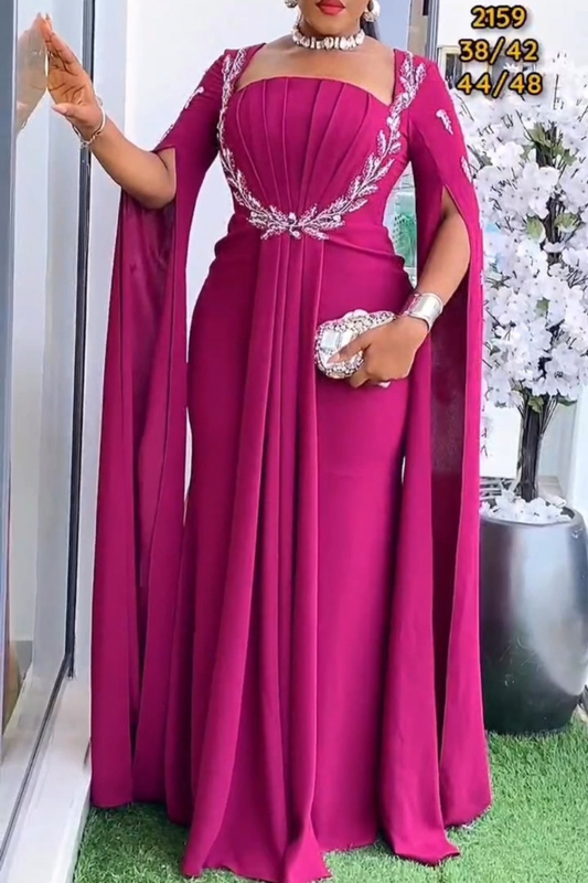 Robe rose luxe