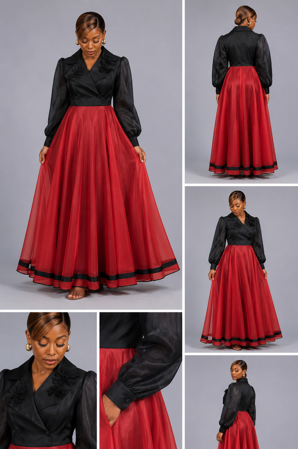 Robe Demi Rouge