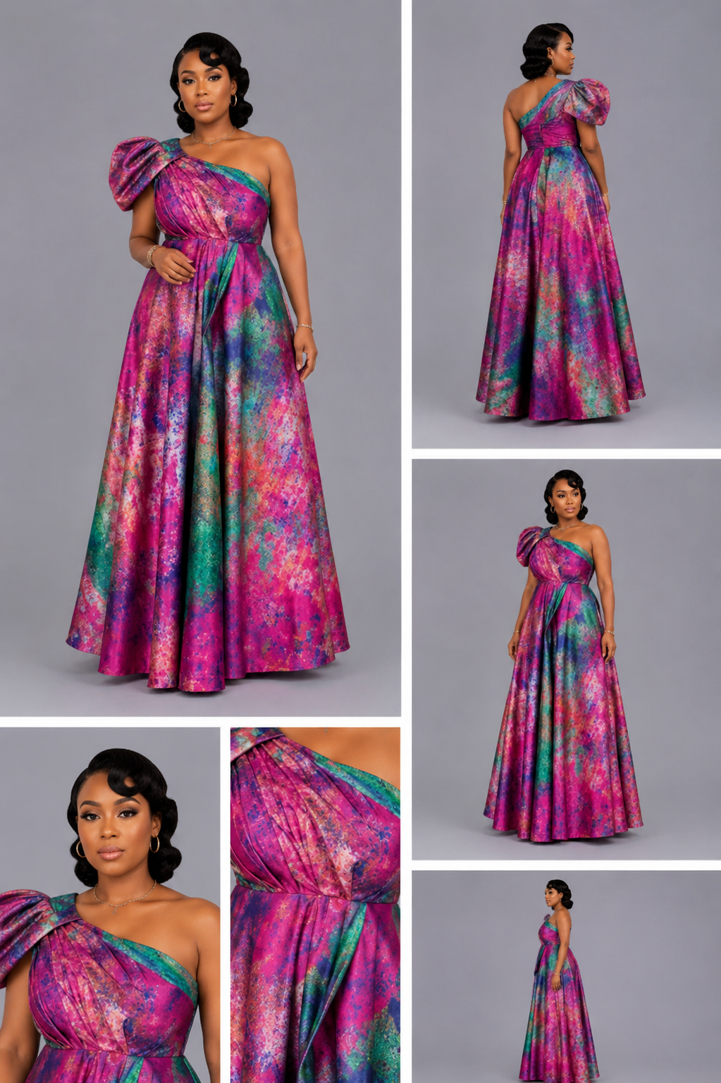 Robe multicolore