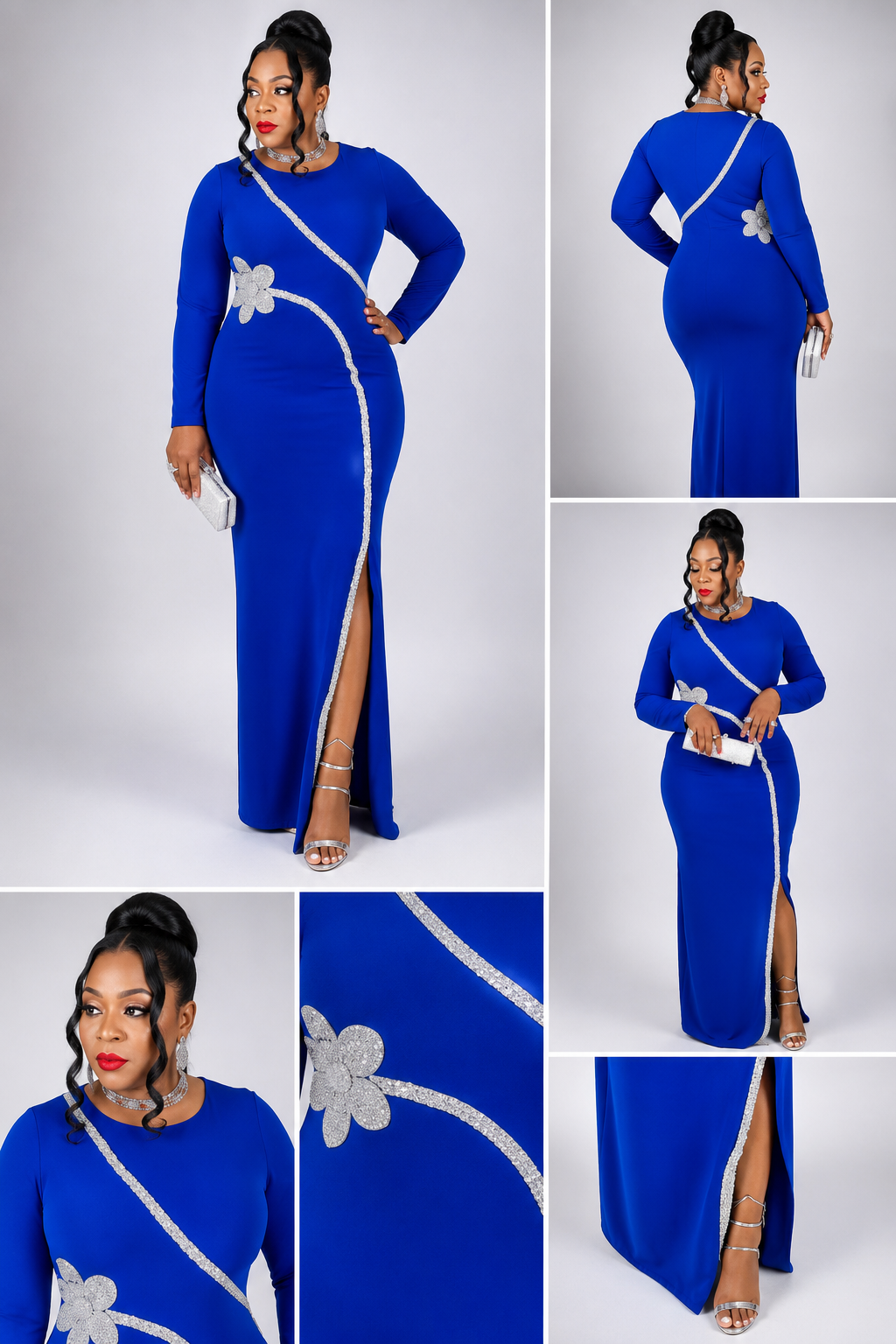 Robe Bleu Diamant