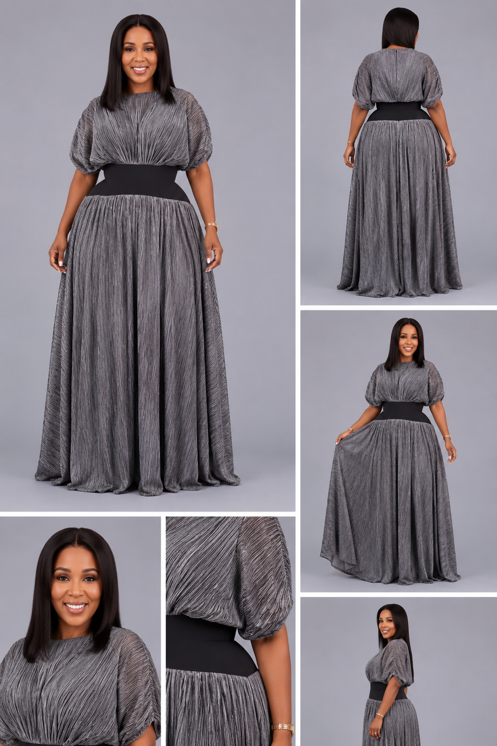 Robe Grise Noir