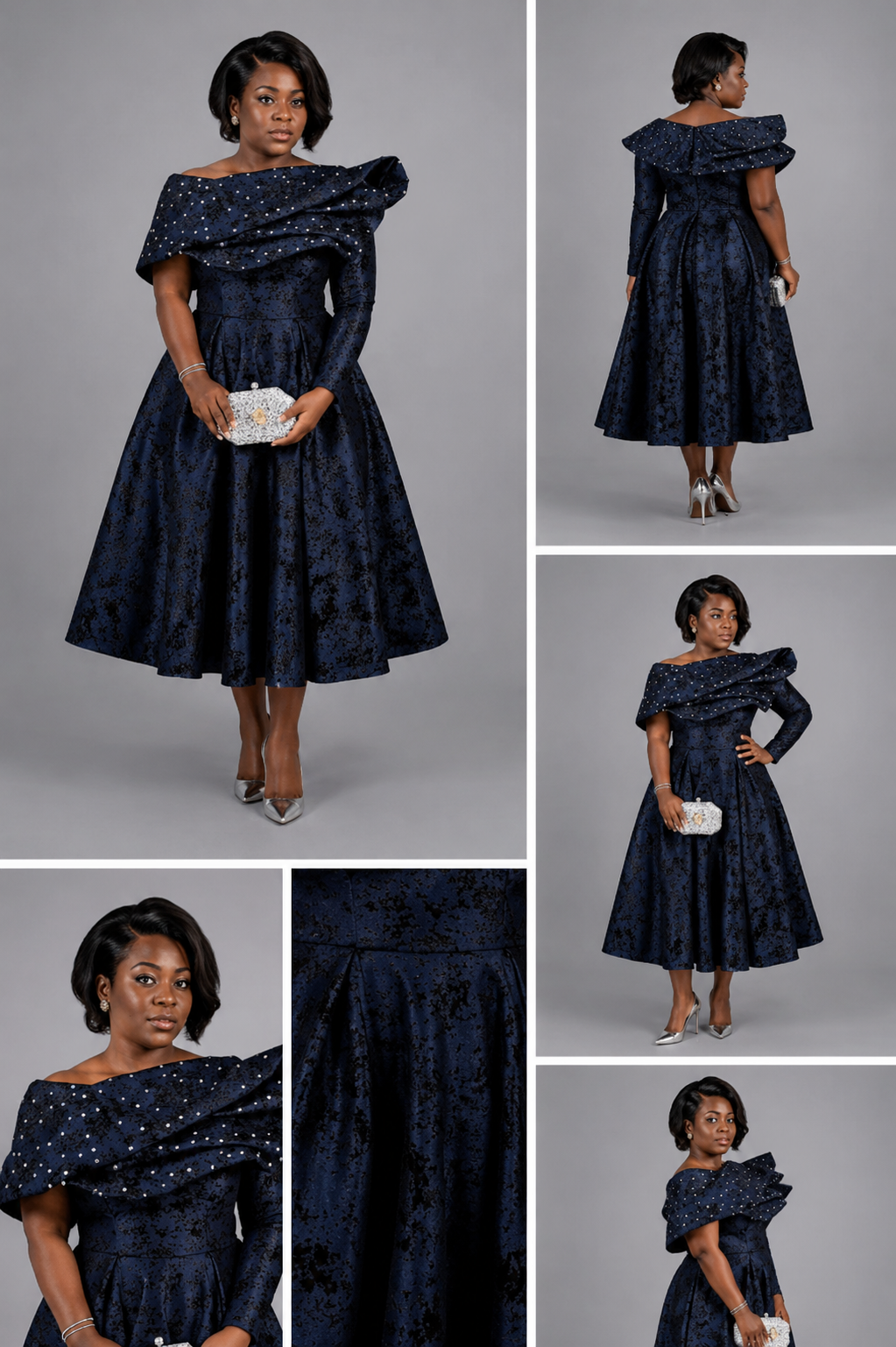 Robe bleu foncé
