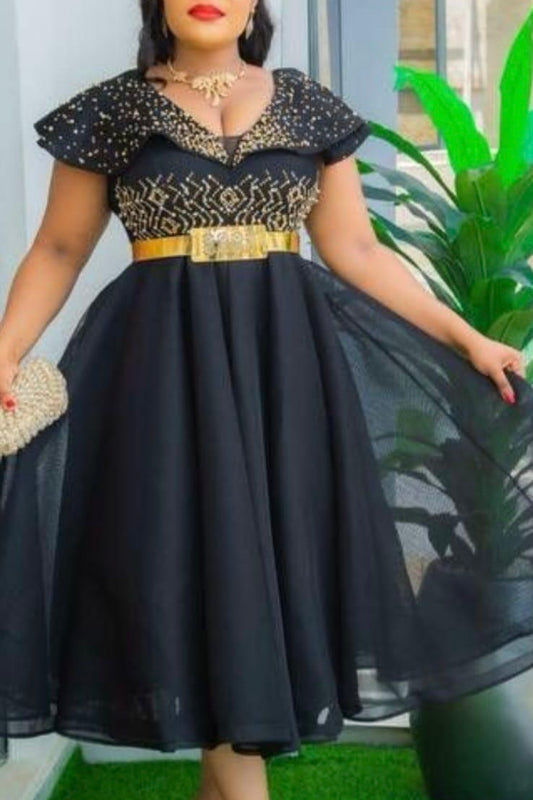 Robe pépites d’or