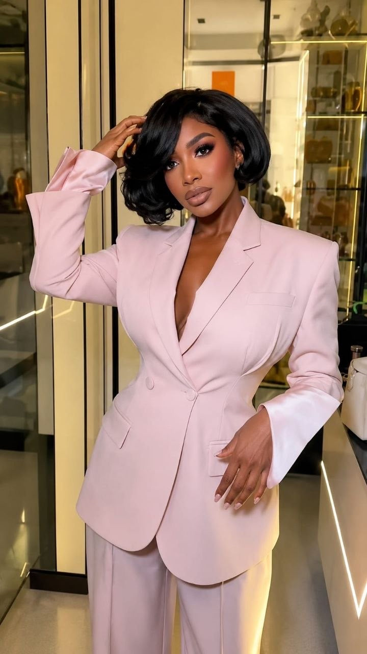 Tailleur rose