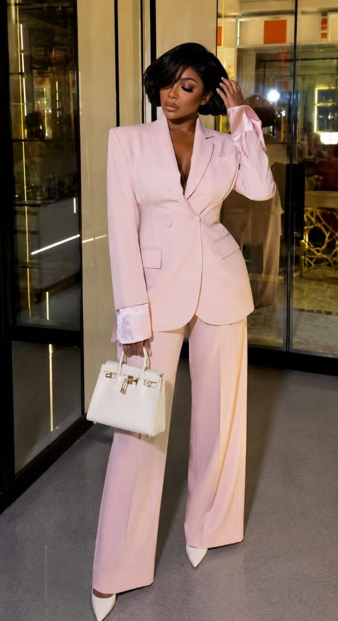 Tailleur rose