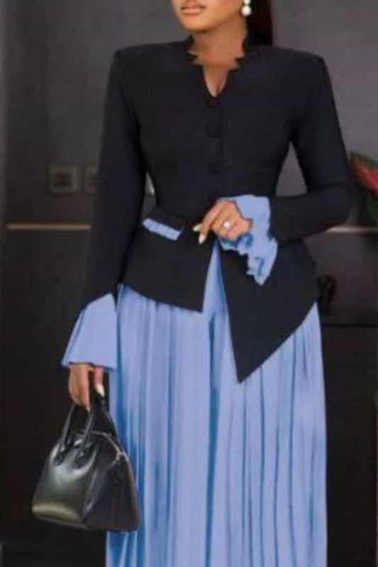 Tailleur Jupe Bleu