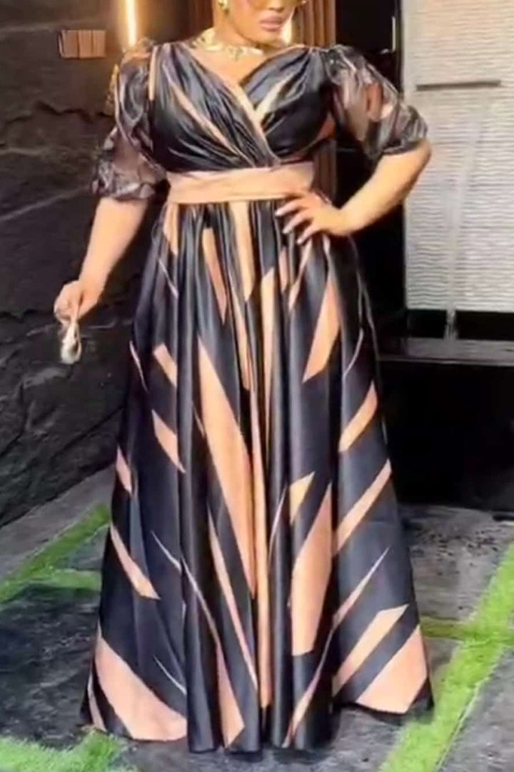 Robe noir marron