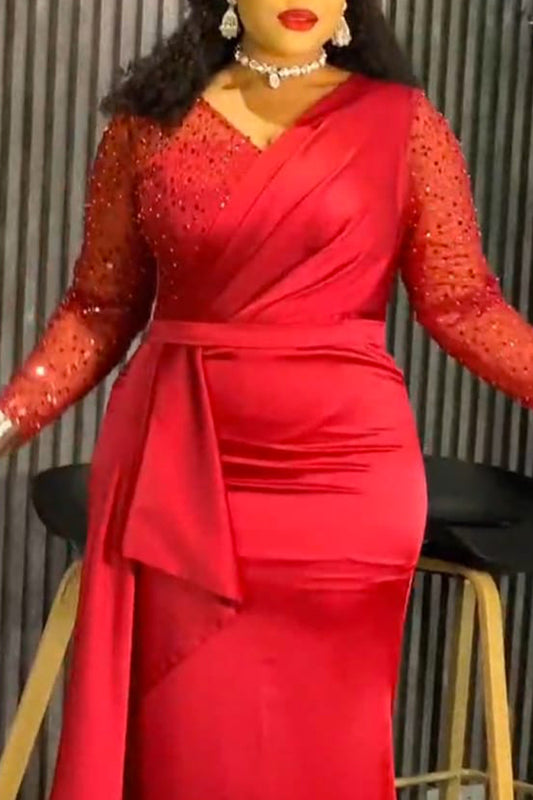 Robe rouge luxe