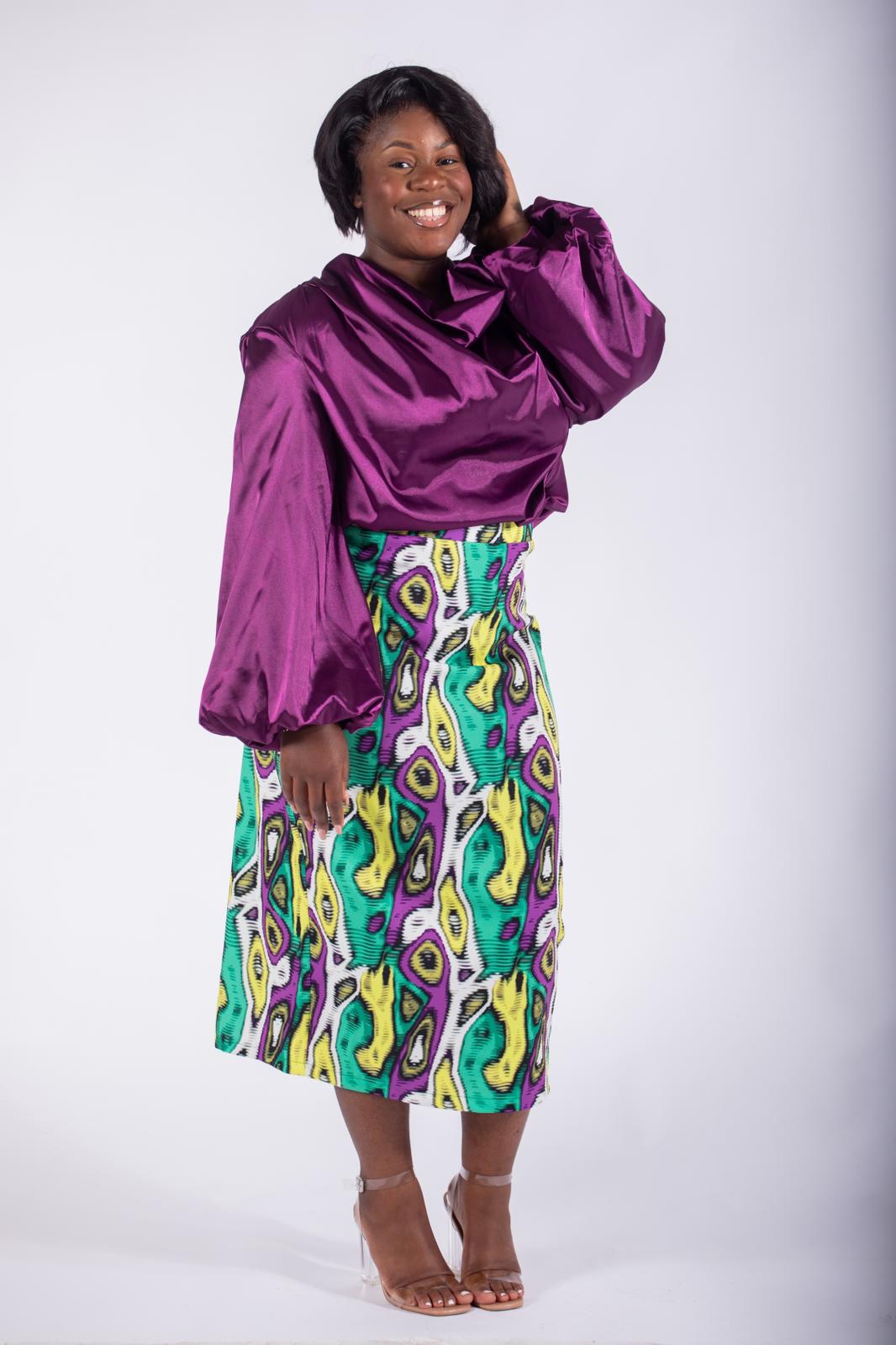 Ensemble jupe violet