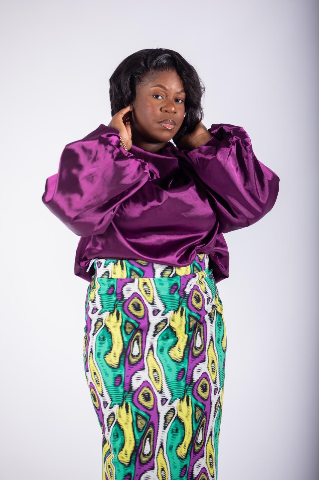 Ensemble jupe violet