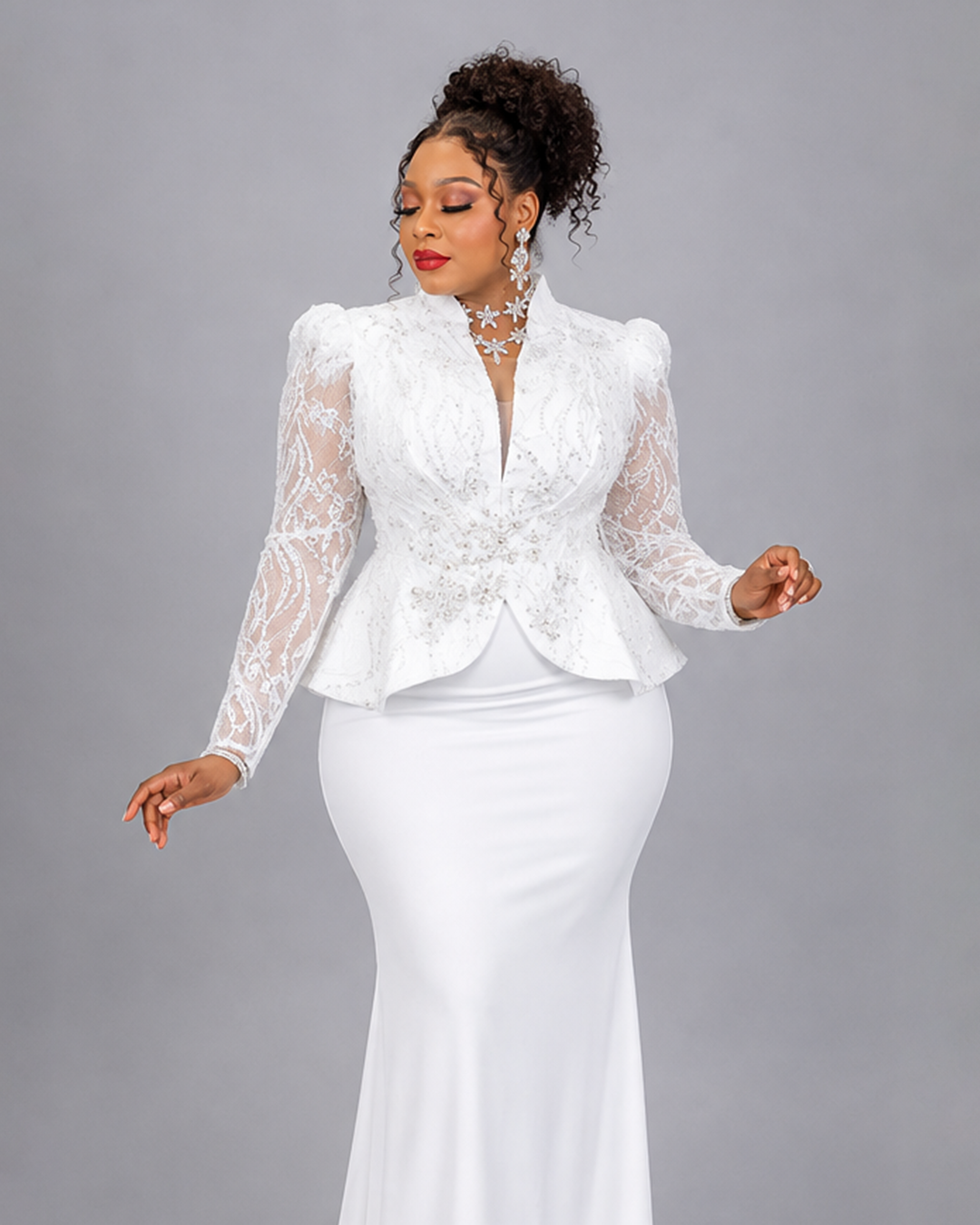 Ensemble jupe blanc